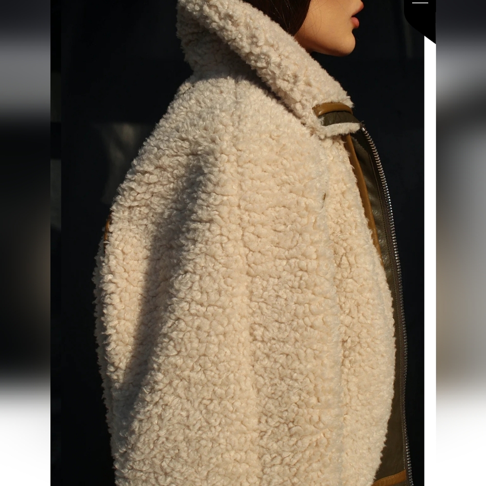 NWOT Ruve Javan Shearling Coat Size XS - Picture 7 of 16